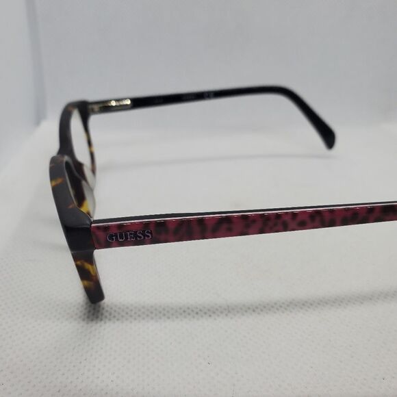 Guess Brown & Pink Tortoiseshell Prescription Glasses Frames - Picture 7 of 9